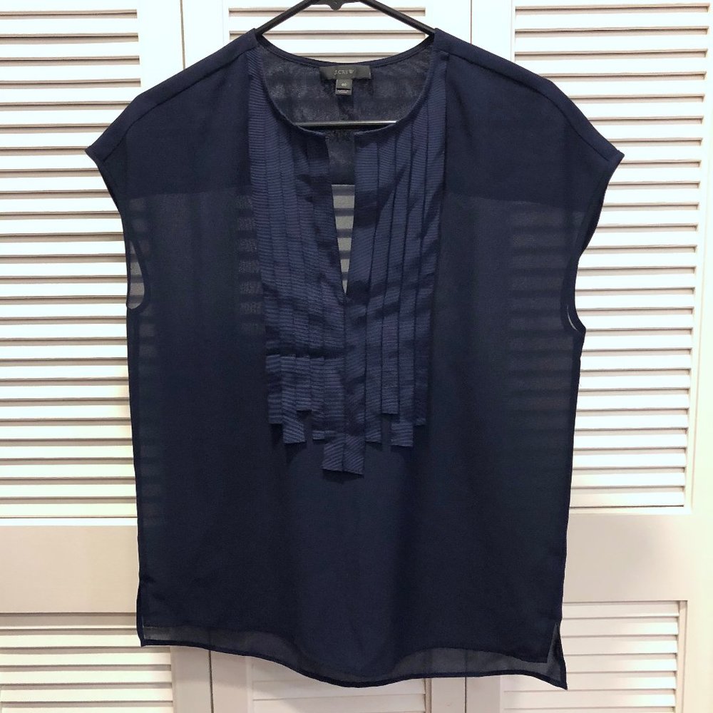 J.Crew Tuxedo  Sleeveless Top